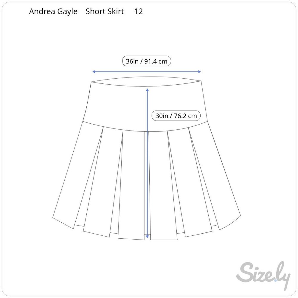 Andrea Gayle Skirt 12 Women MultiColor Graphic - Picture 2 of 6